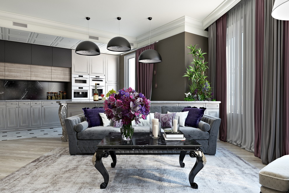 The apartment in a residential complex English Square in Moscow