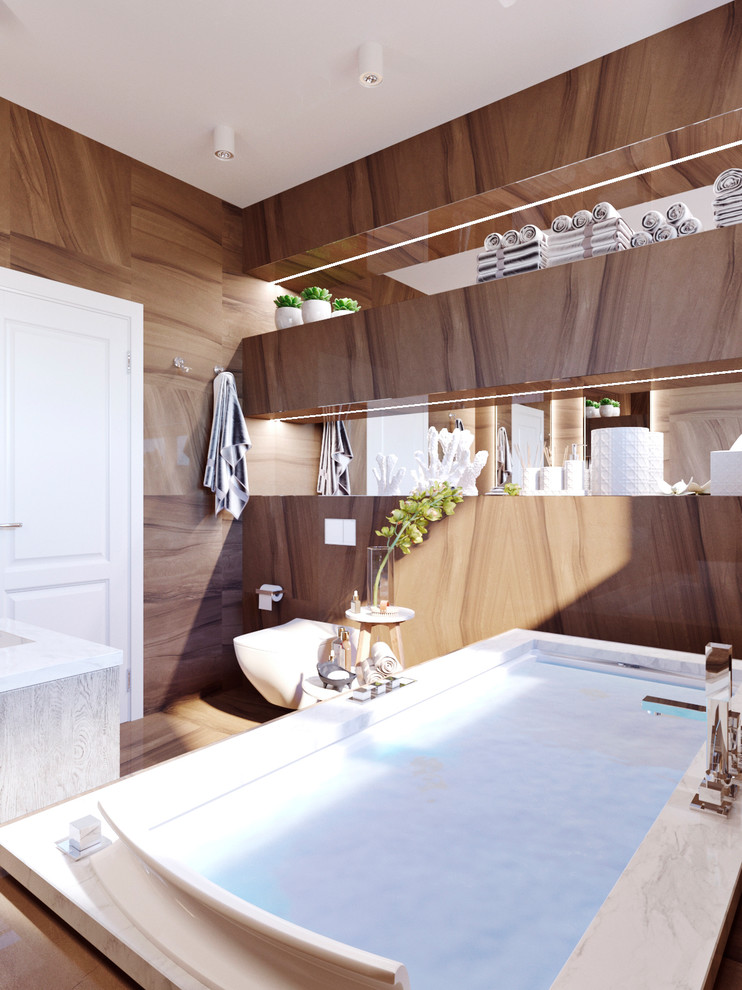 Дизайн Ванной в частном доме