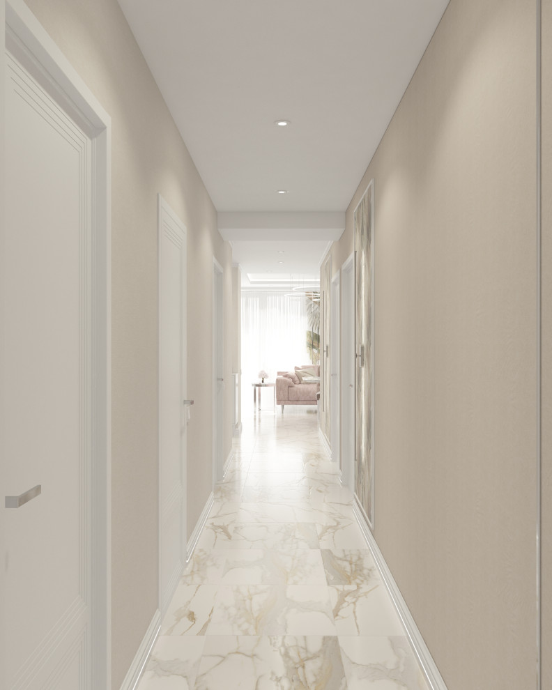 Нежнейший дизайн трехкомнатной квартиры