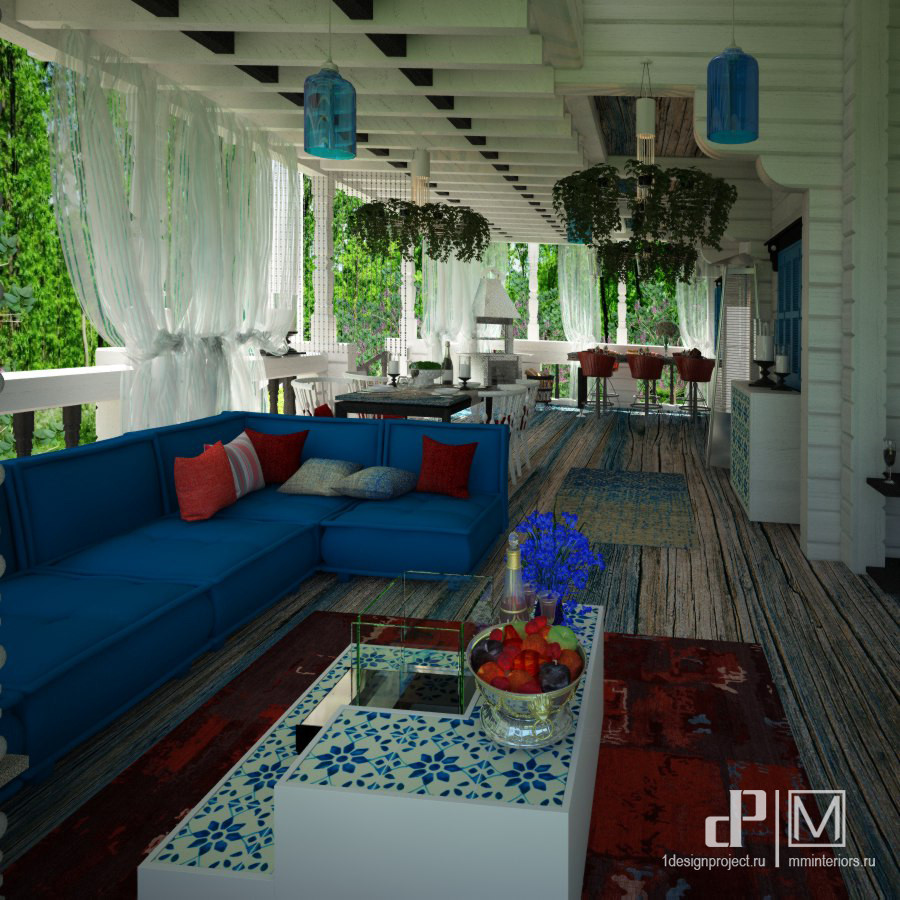 Терраса подмосковного дома