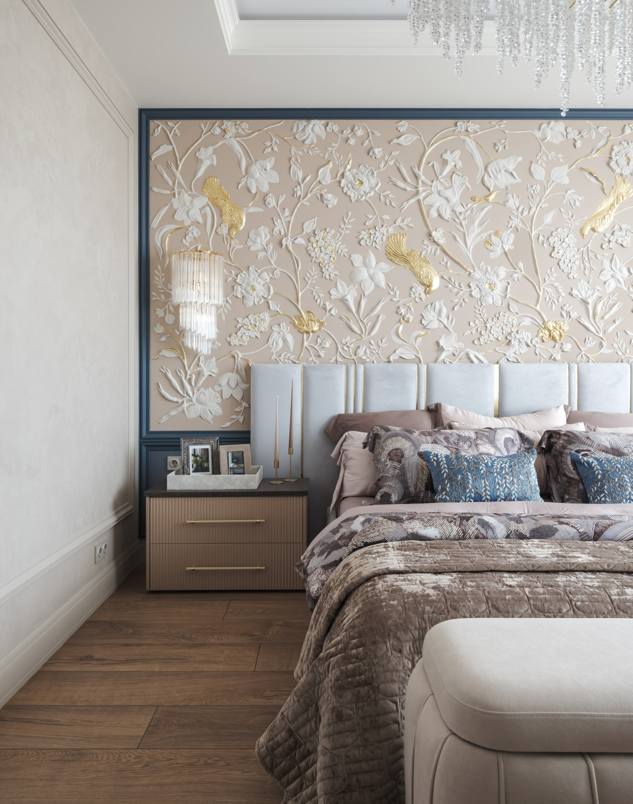 Реализация современной четырехкомнатной квартиры площадью 170 м²