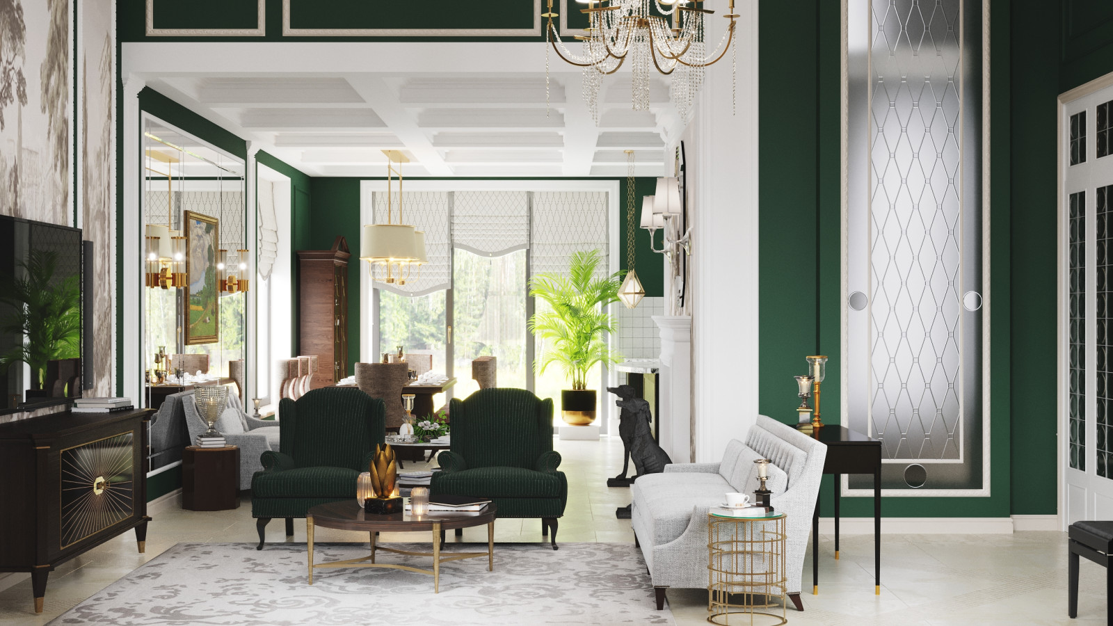 Интерьер загородного дома