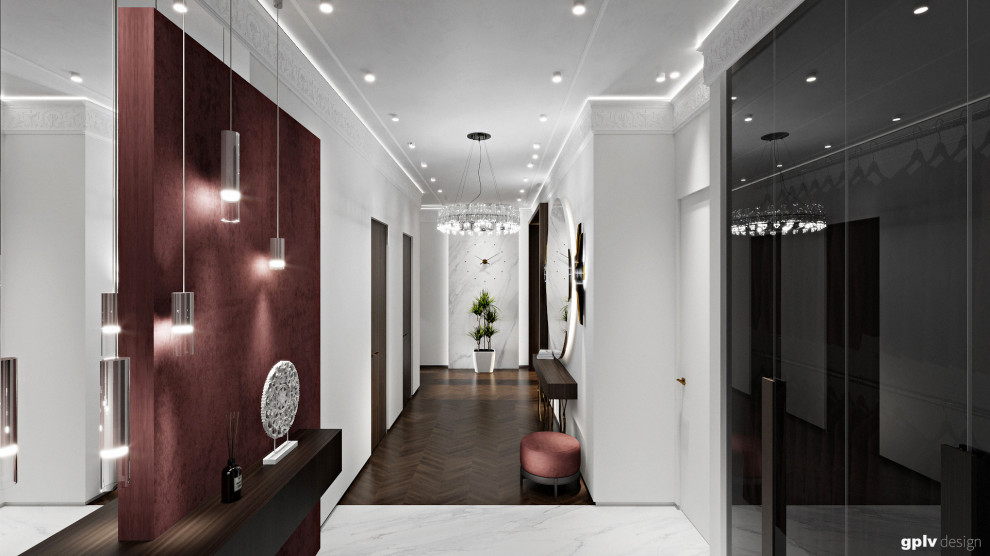 Обложка проекта: Прихожая в проекте ЖК Аэробус 150