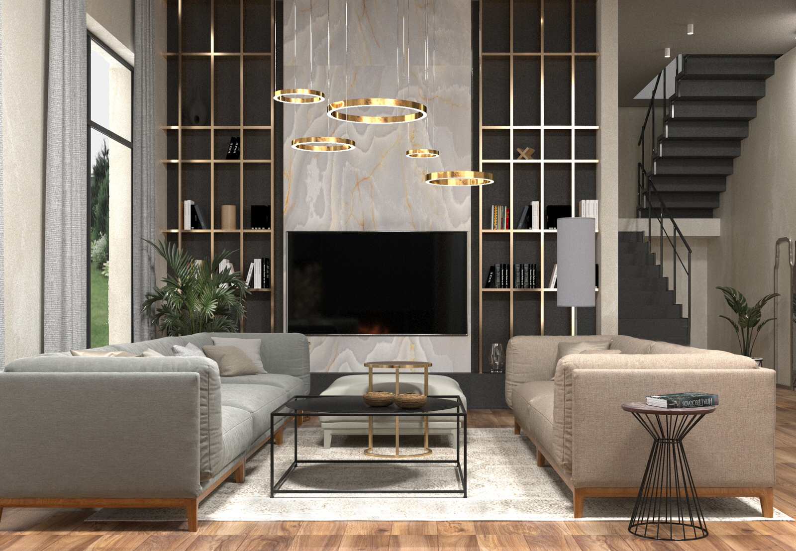 Обложка проекта: Дизайн-проект загородного дома 300 кв.м