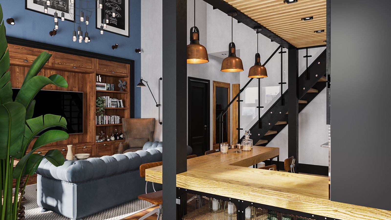 Гостиная-Кухня