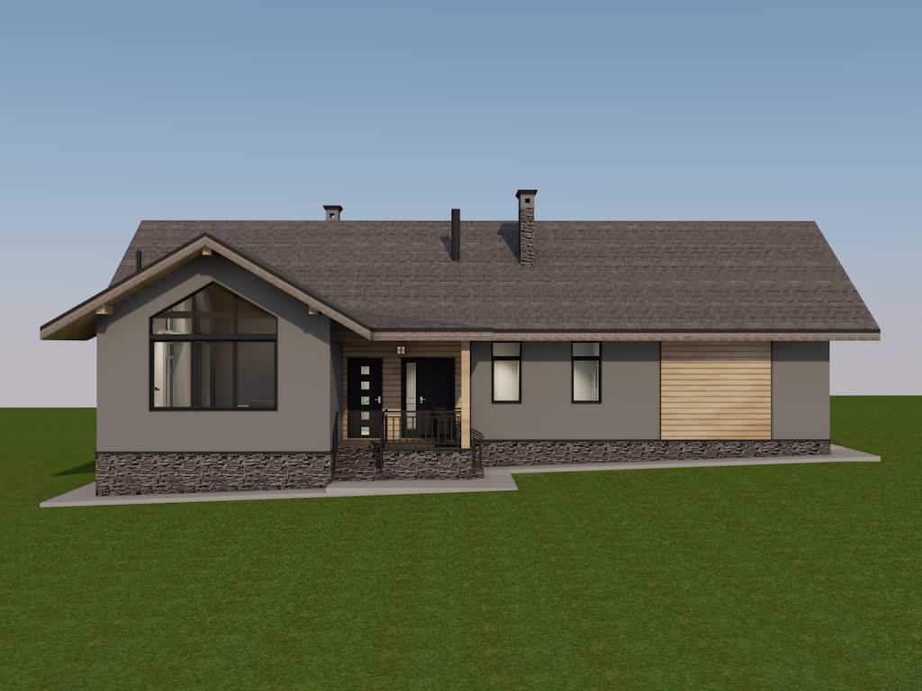 Обложка проекта: 23-028 Жилой дом из газобетона общей площадью 166 м2