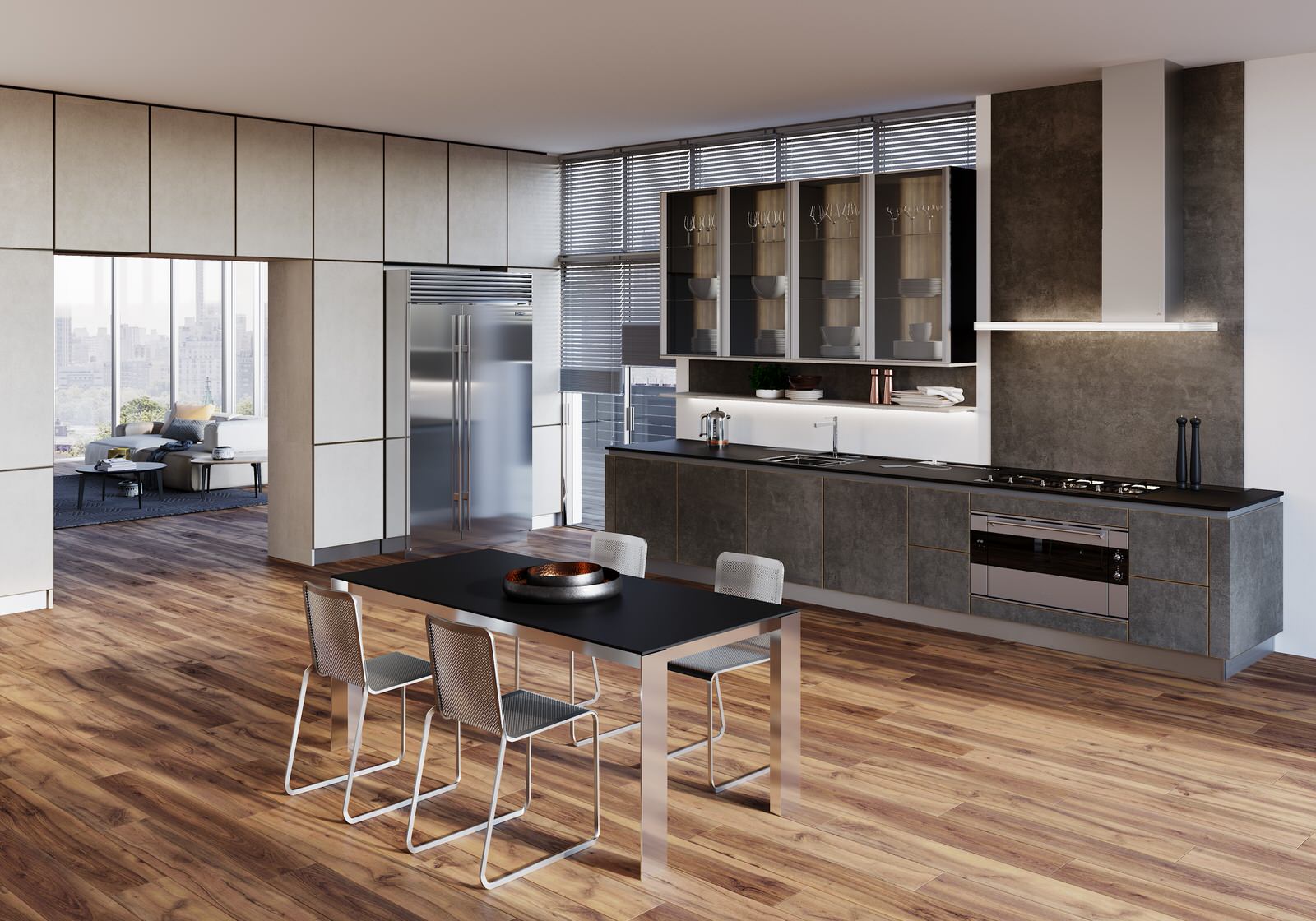 Wood granite
