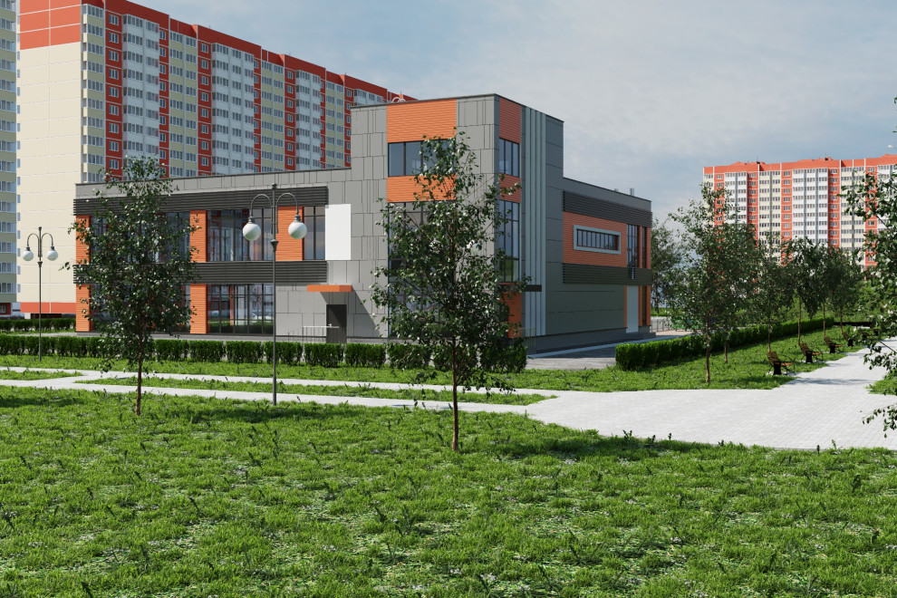 Благоустройство прилегающей территории общественного здания