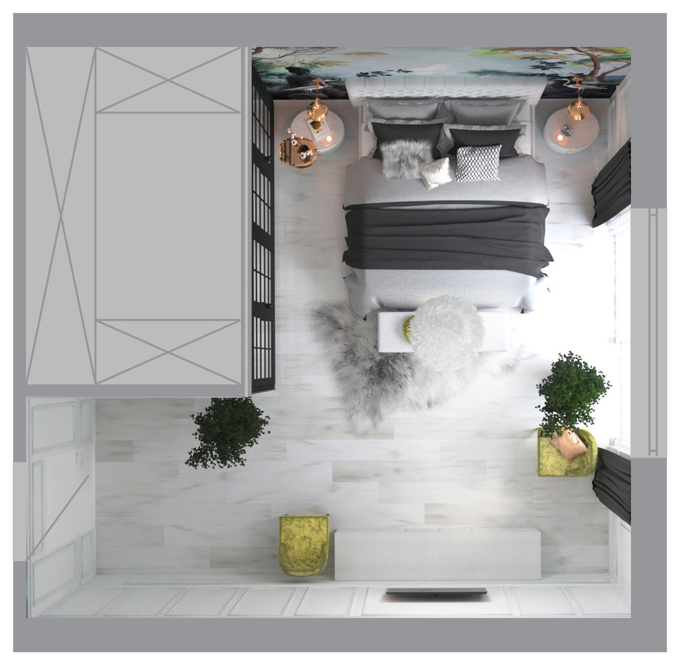 Спальня Spring greenery.