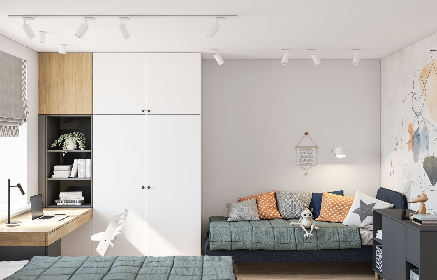 Трехкомнатная квартира для семьи с двумя мальчиками