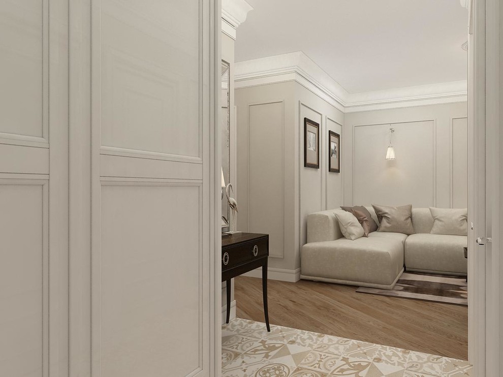 Квартира с белой спальней