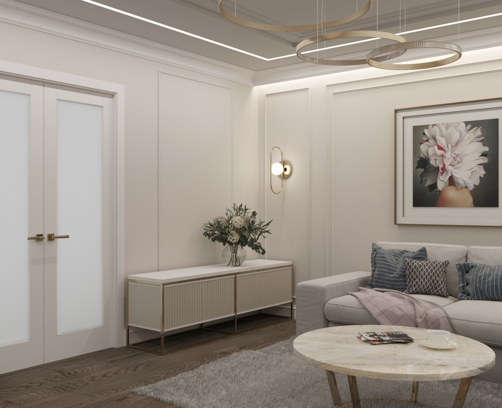 Дизайн-проект кухни, прихожей, гостиной