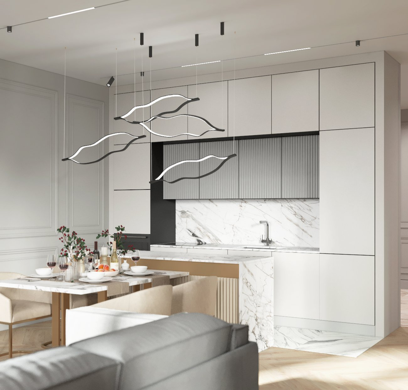 Дизайн проект квартиры 80м2