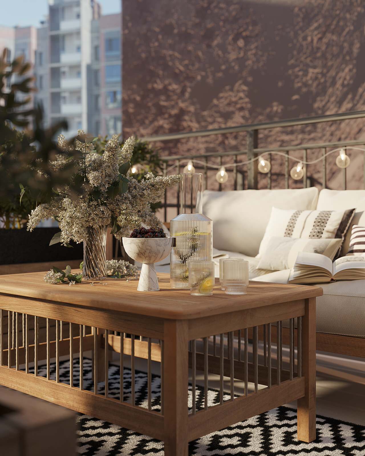 white с террасой