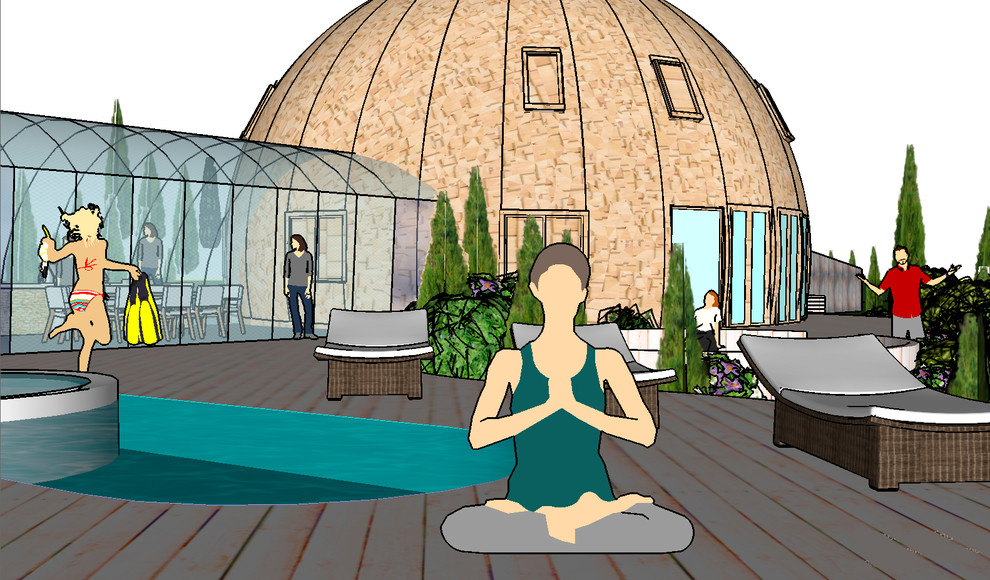 Обложка проекта: Купольное поместье в сердце леса