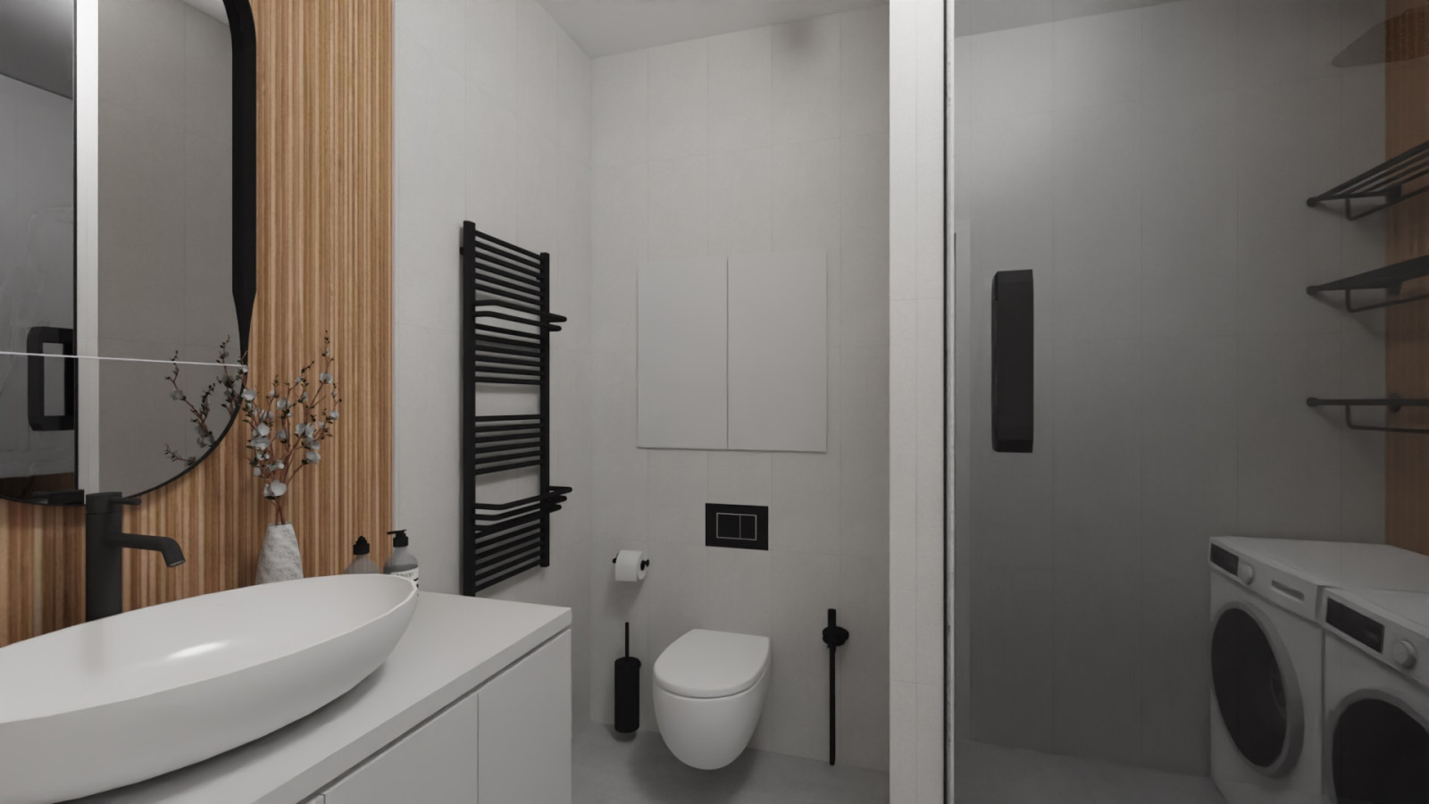 Обложка проекта: Санузел в современном стиле