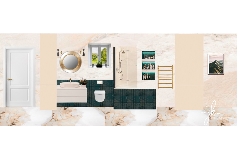 Обложка проекта: Проект одноэтажного дома 50 м2 для пары