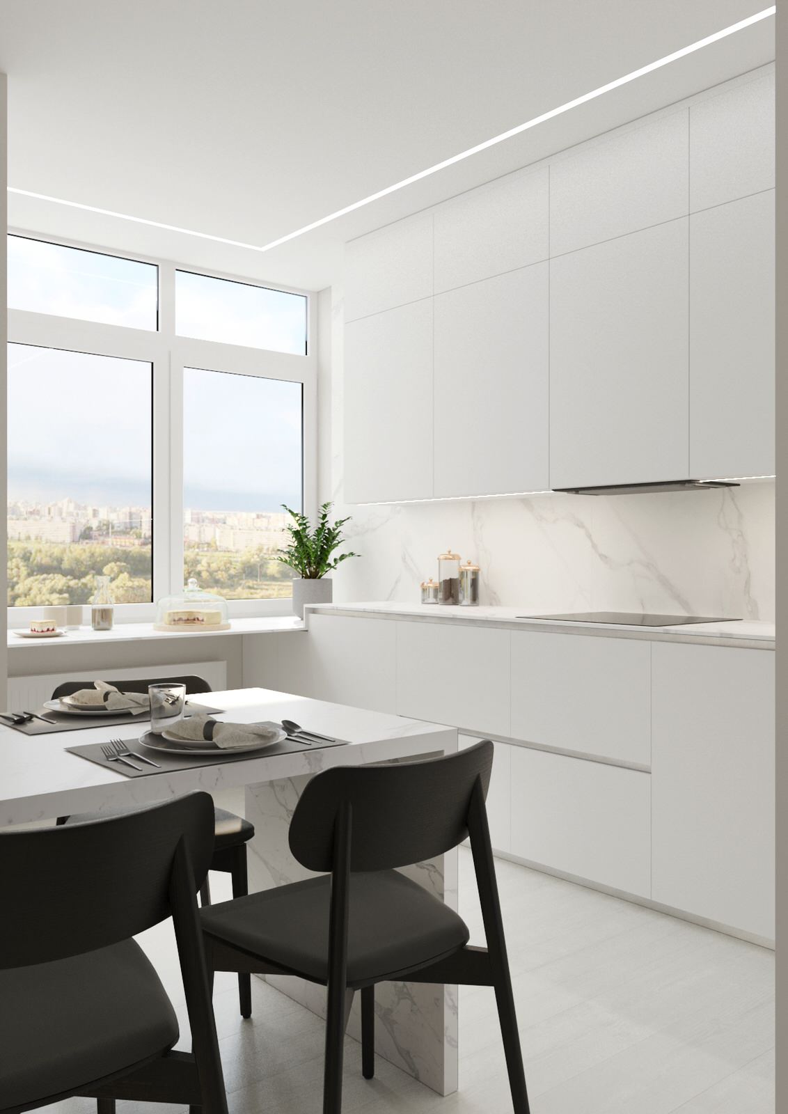 Interior design of an apartment with a children's room