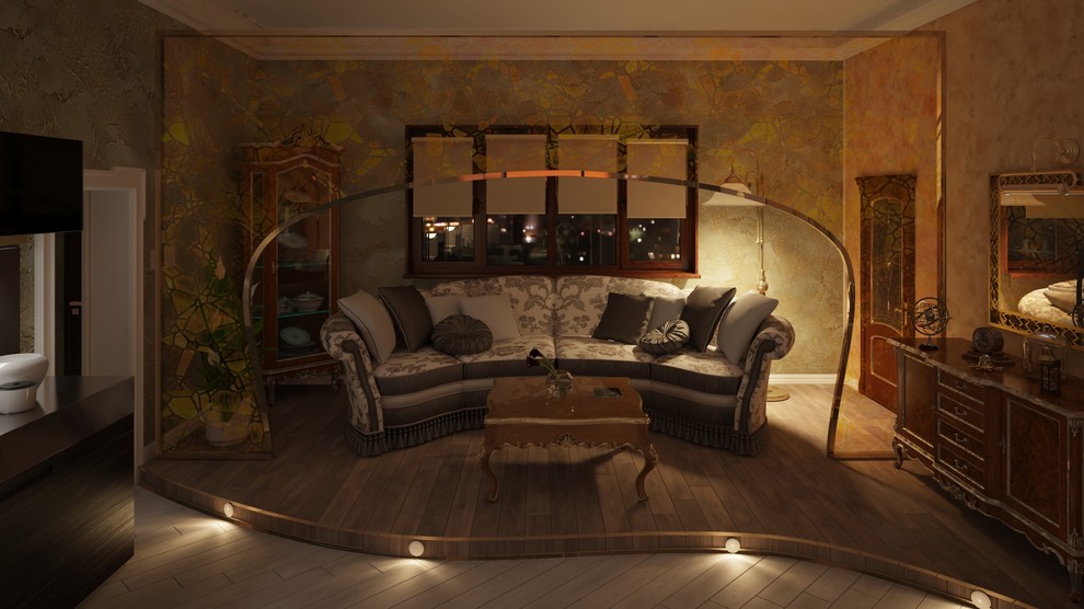 Дизайн интерьера гостиной для астронома - любителя.