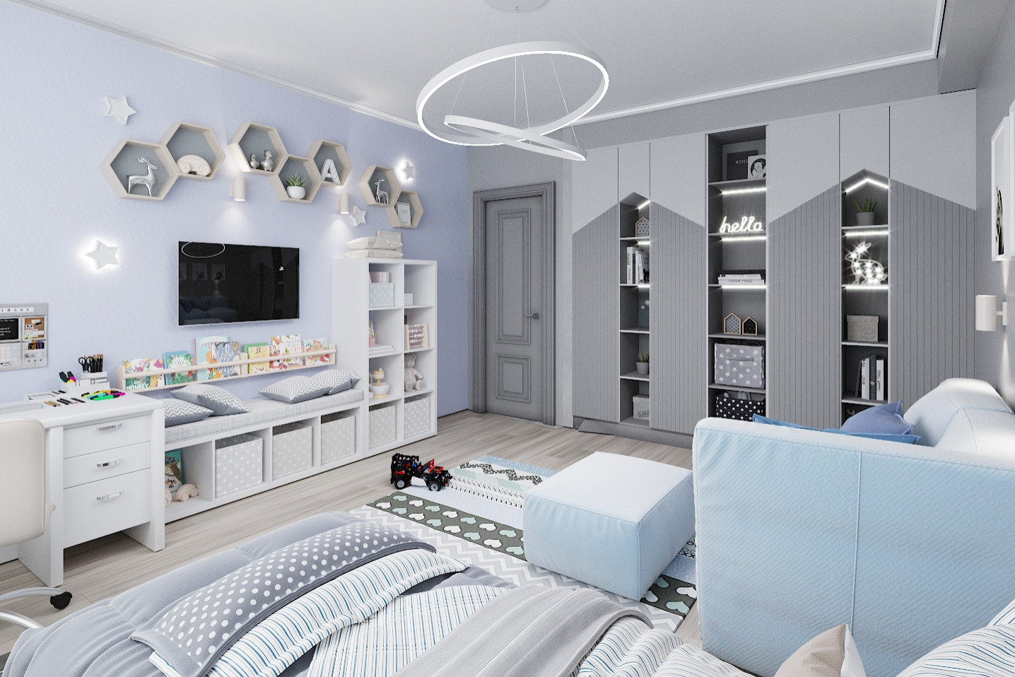 Трехкомнатная квартира в ЖК "Серебряный бор"