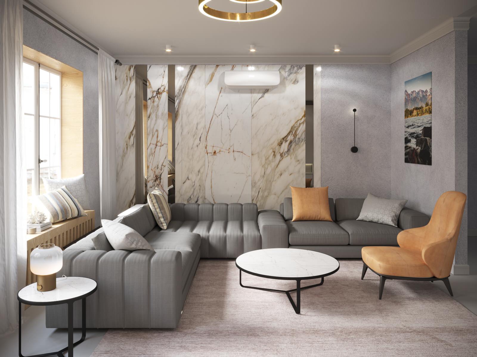 Гостиная 30 кв.м.