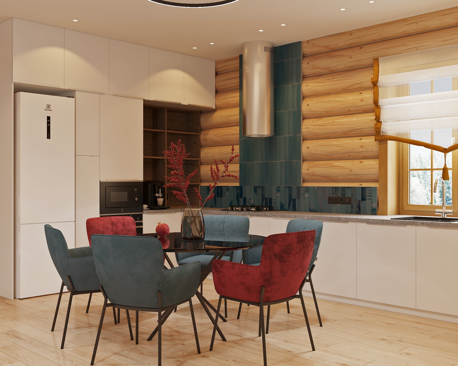 Дизайн проект дома из рубленного бревна