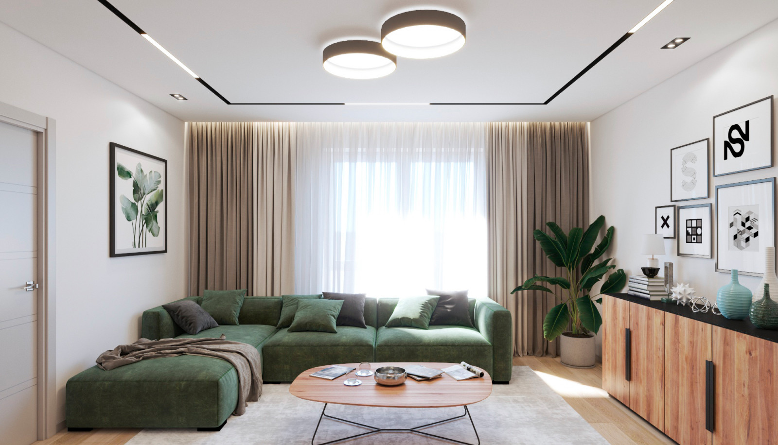 Дизайн квартиры 116 кв.м.