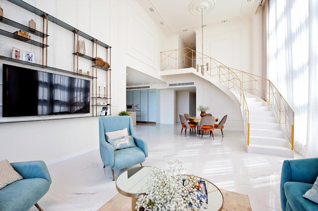 Двухуровневая квартира в Нетании