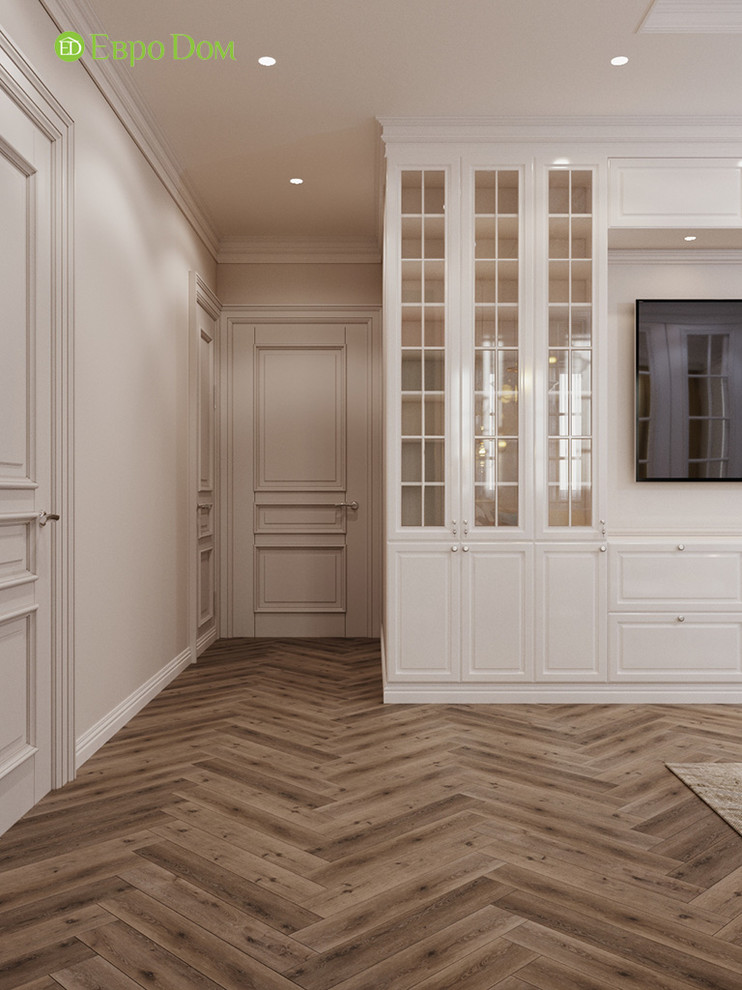 Дизайн четырехкомнатной квартиры 110 кв. м в стиле неоклассика. Фото проекта