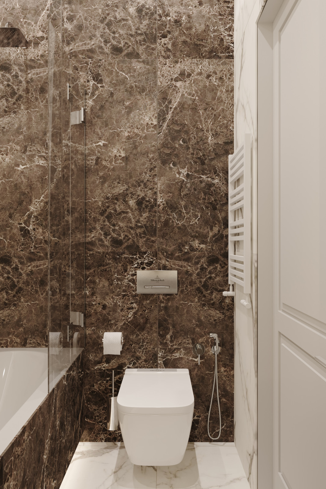 Квартира 73 кв. м. в современном стиле Новочерёмушкинская 17