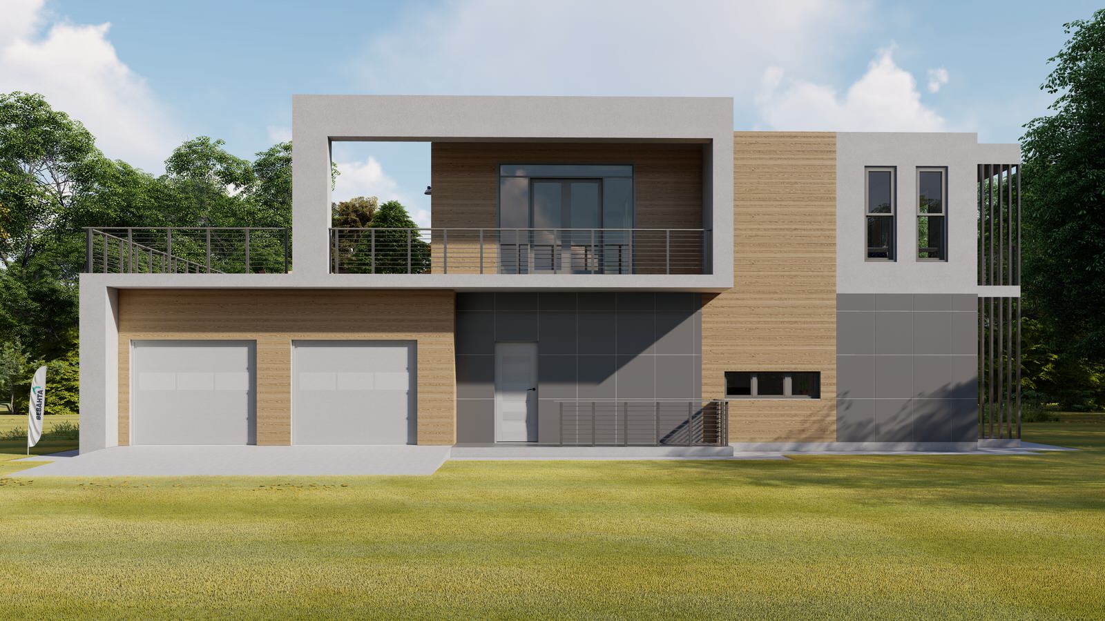 Проект ультра-современного дома в стиле Хай-тек