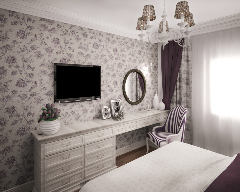 Дизайн проект спальной комнаты загородного дома