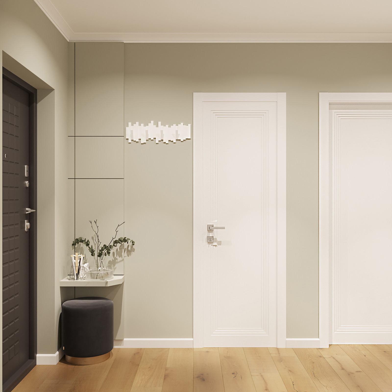 Дизайн-проект квартиры ЖК Поколения. S=78,3 м2