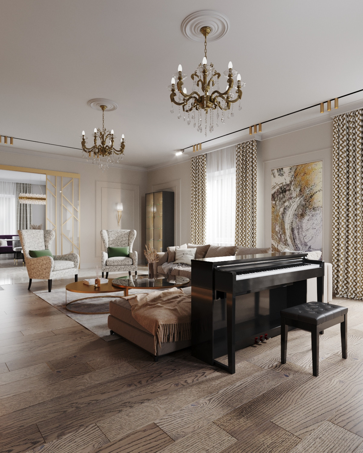 Реконструкция первого этажа в загородном доме