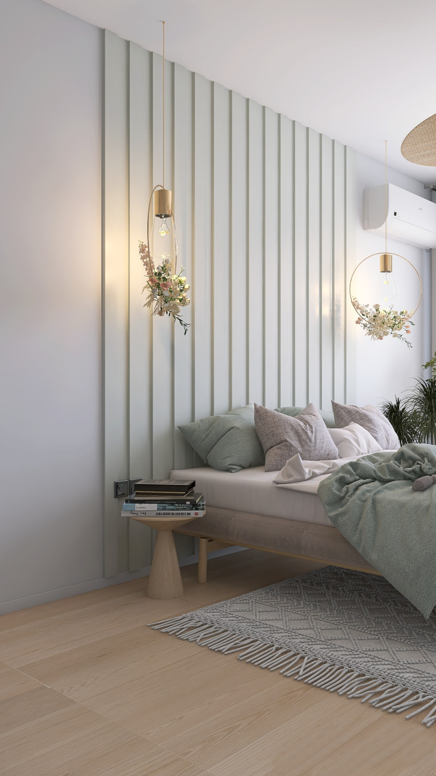 Нежная спальня в скандинавском стиле