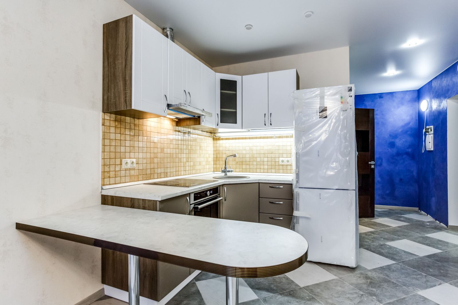 Кухня в студии ЖК Рублевский