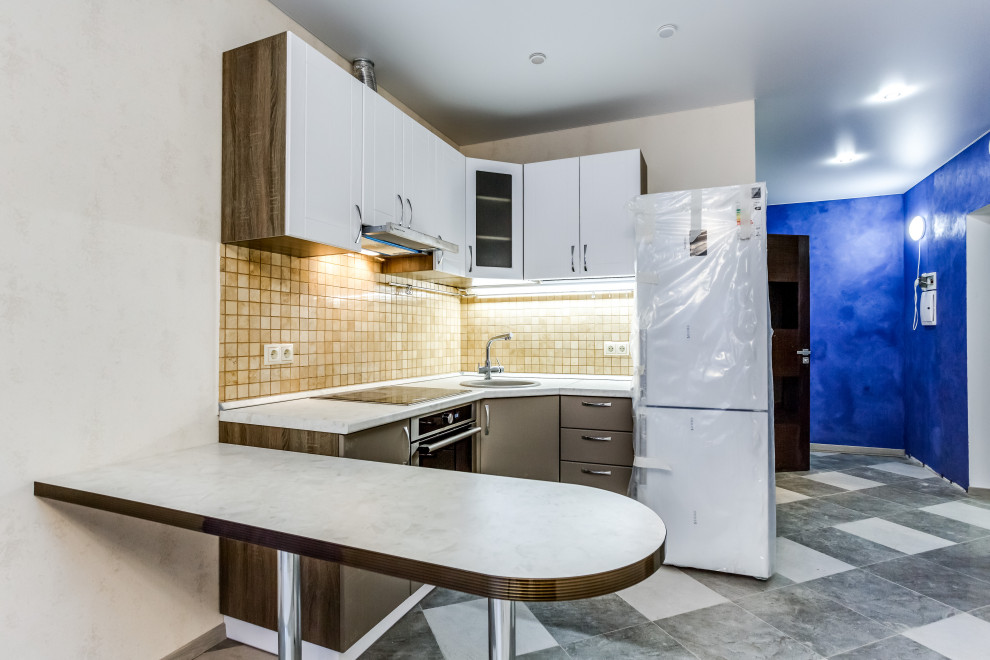 Кухня в студии ЖК Рублевский