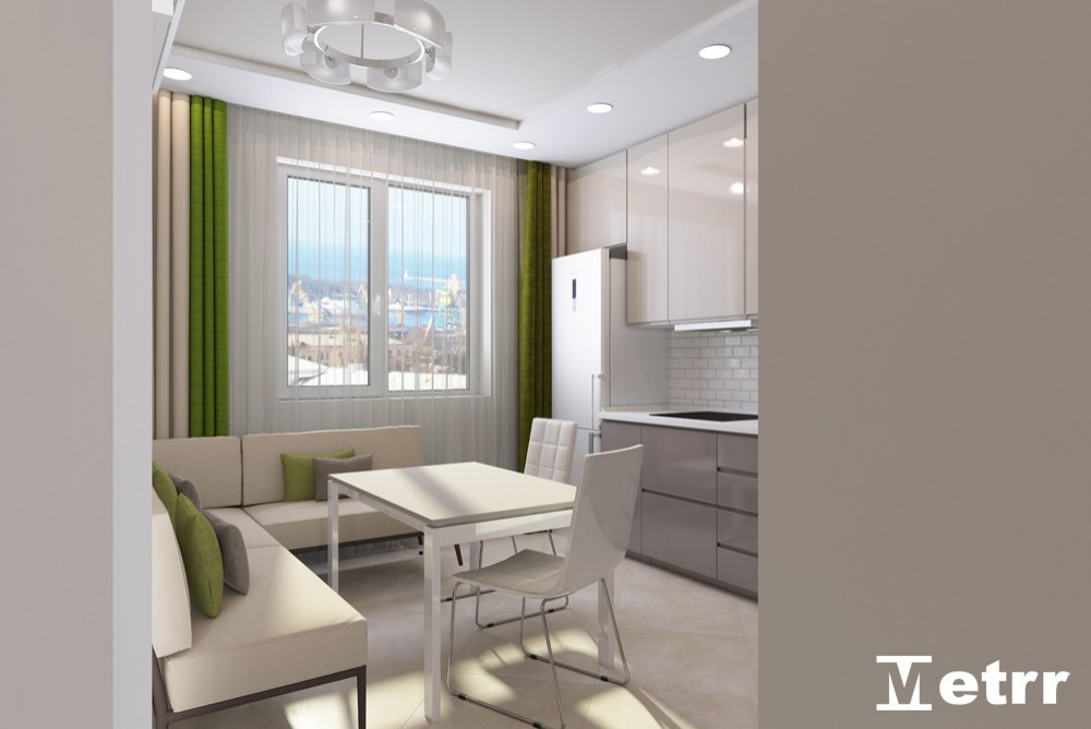 Дизайн - проект двухкомнатной квартиры S=61m2 ЖК Олимпия Парк