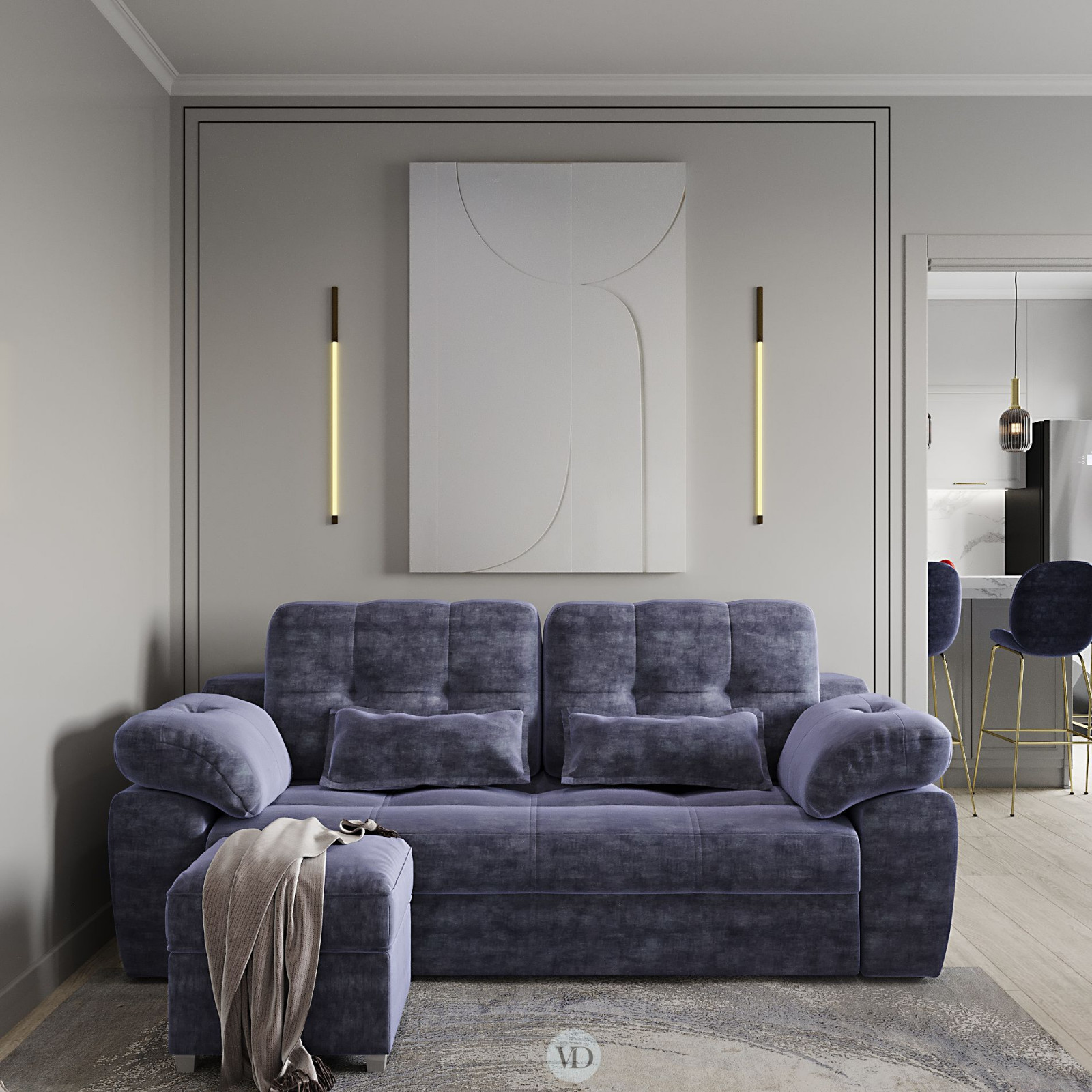 Дизайн-проект квартиры Яблочкино