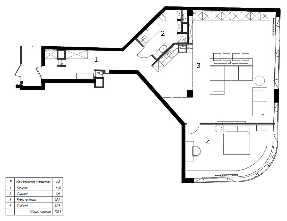 Houzz тур: Холостяцкая квартира в Петербурге