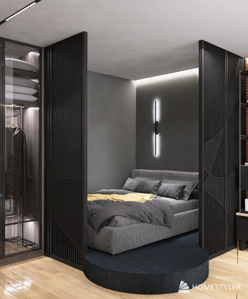 Проект однокомнатной квартиры 45м2