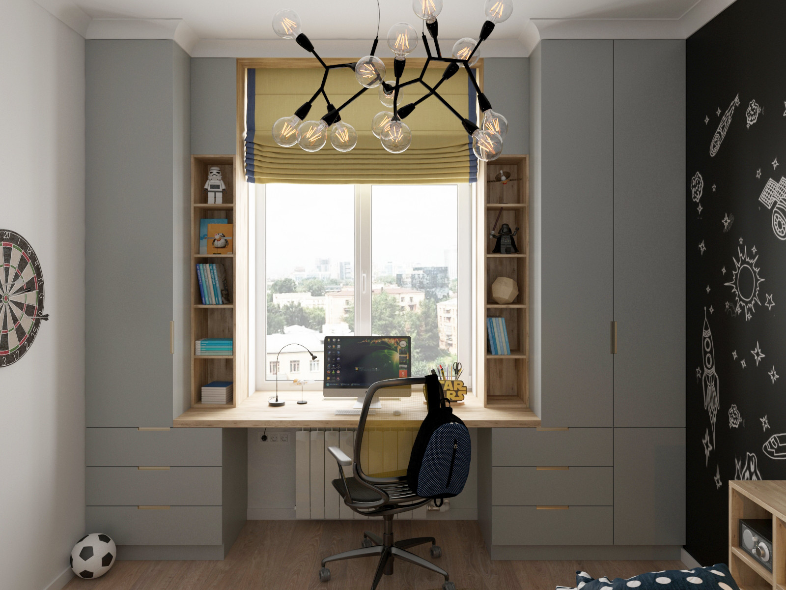 Обложка проекта: Детская для мальчика подростка, 9 кв.м.