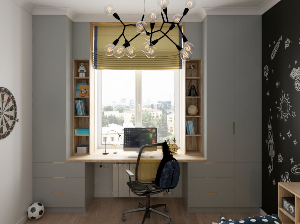 Обложка проекта: Детская для мальчика подростка, 9 кв.м.