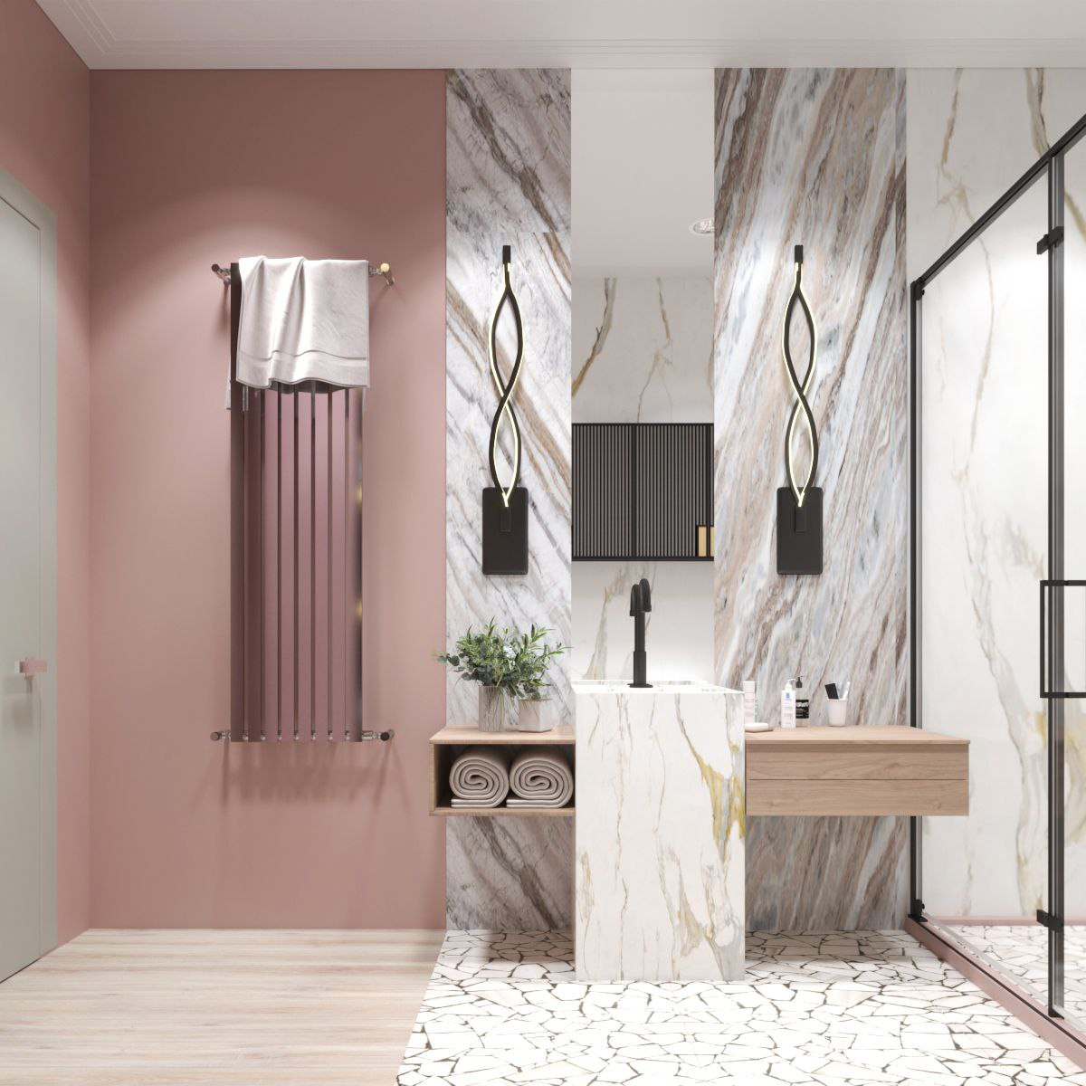 Дизайн интерьера ванной комнаты