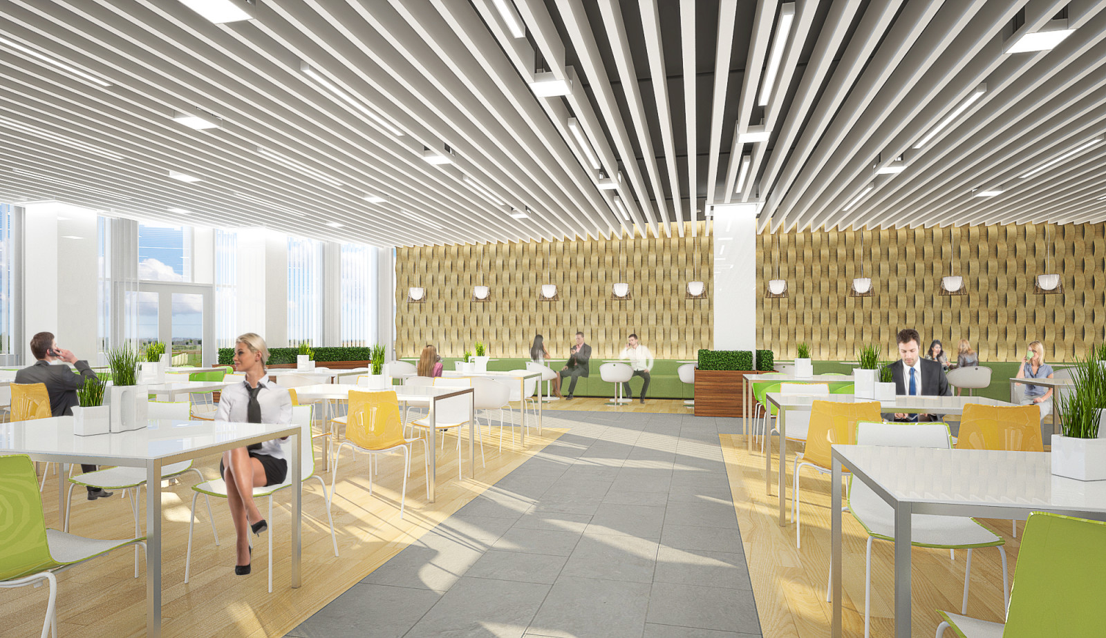 Дизайн интерьера административно-делового центра в Новой Москве