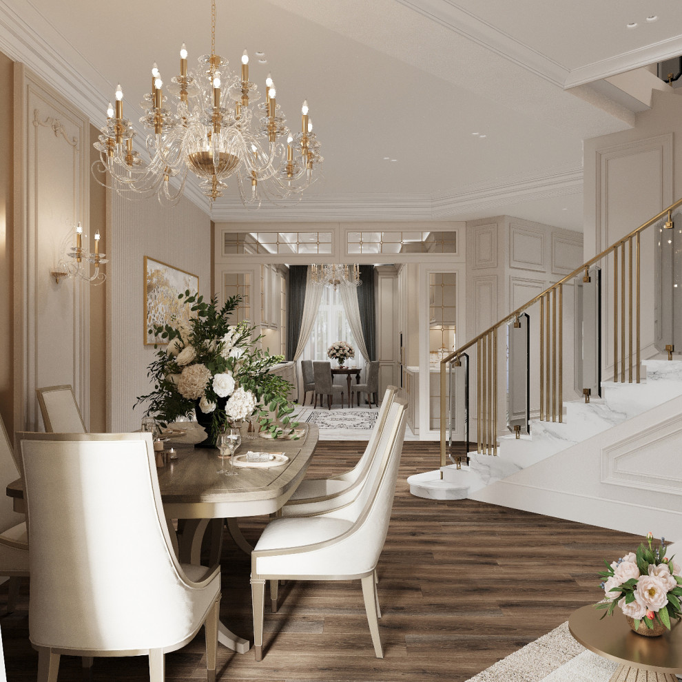 Интерьер кухни - гостиной . Таунхаус в КП " Образцово "