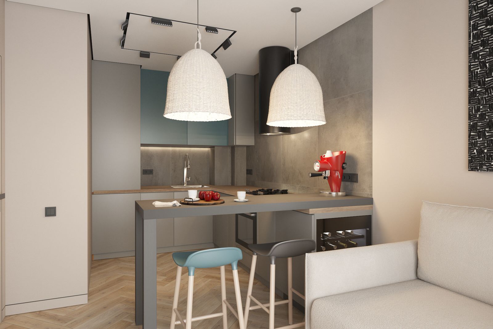 Дизайн - проект однокомнатной квартиры