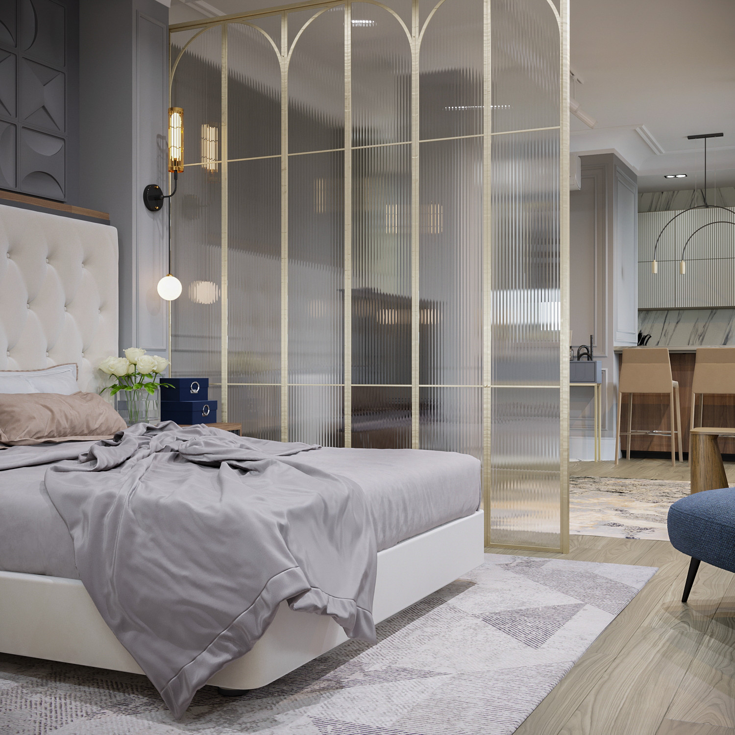 Спальня для проекта СТАТУС, ЖК HOME SWEET HOME