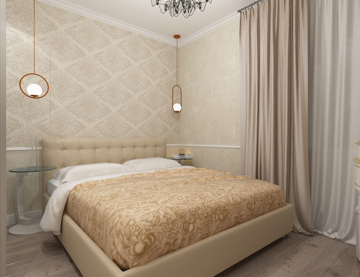 Обложка проекта: Дизайн-проект спальни с старгороде г.Омск