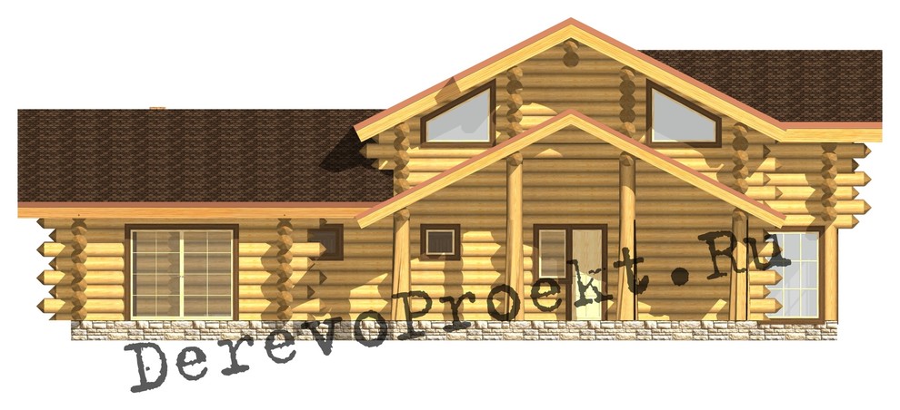 Баня Романа - рубленое бревно 380-420мм